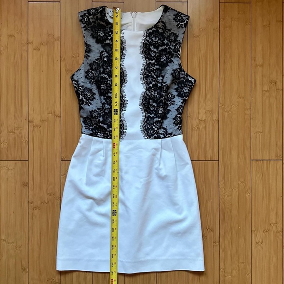 Y2K Bebe little black & white lace dress sz0 - Picture 2 of 6